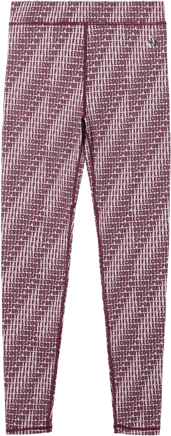 le coq sportif （ルコックスポルティフ） マルチスポーツ アンダーウェア ルフフォルム ロングタイツ 【レッド】 LZ5FLP10L WR00 スパッツ ロングパンツ レディース 女性用 デサントジャパン スポーツ・アリーナ ワインレッド 赤 25FW {NP}