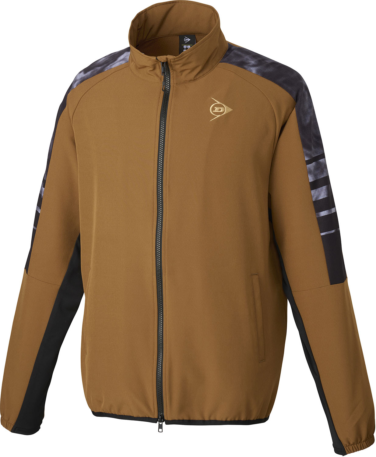 DUNLOP （ダンロップ） テニス ウインドウェア TRACK JACKET 【ブラウン】 DAF-5400 659 その他ジャケット ジャケット メンズ・レディース 男性用・女性用 ブラウン 茶 24SS {SK} 8,865円