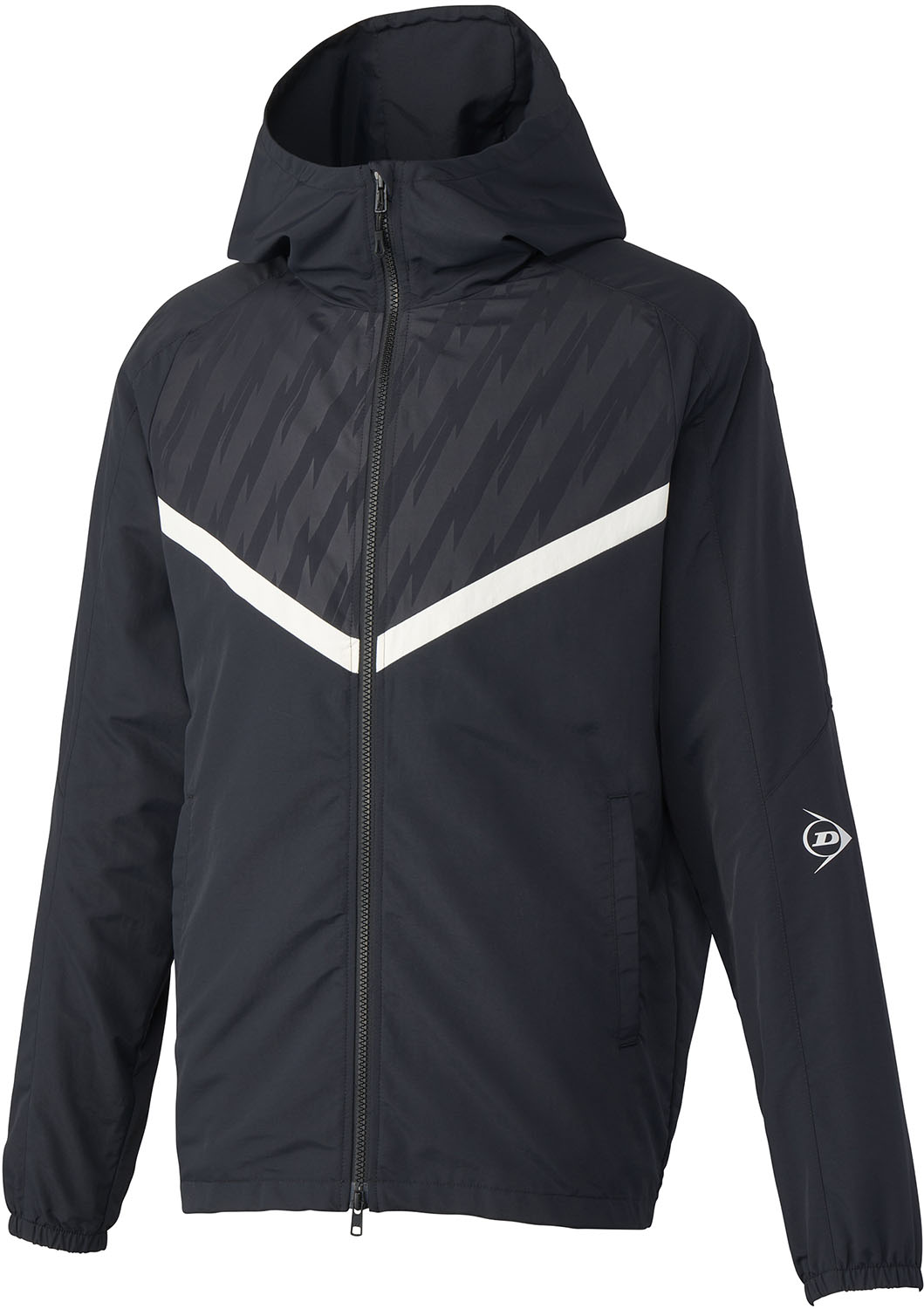 DUNLOP (ダンロップ) テニス ウインドウェア チーム対応 WIND JACKET 【ブラック】 DAW-4542 900 ウインドジャケット ジャケット メンズ・レディース 男性用・女性用 ダンロップスポーツマーケティング ブラック 黒 25FW {SK}|hakozume