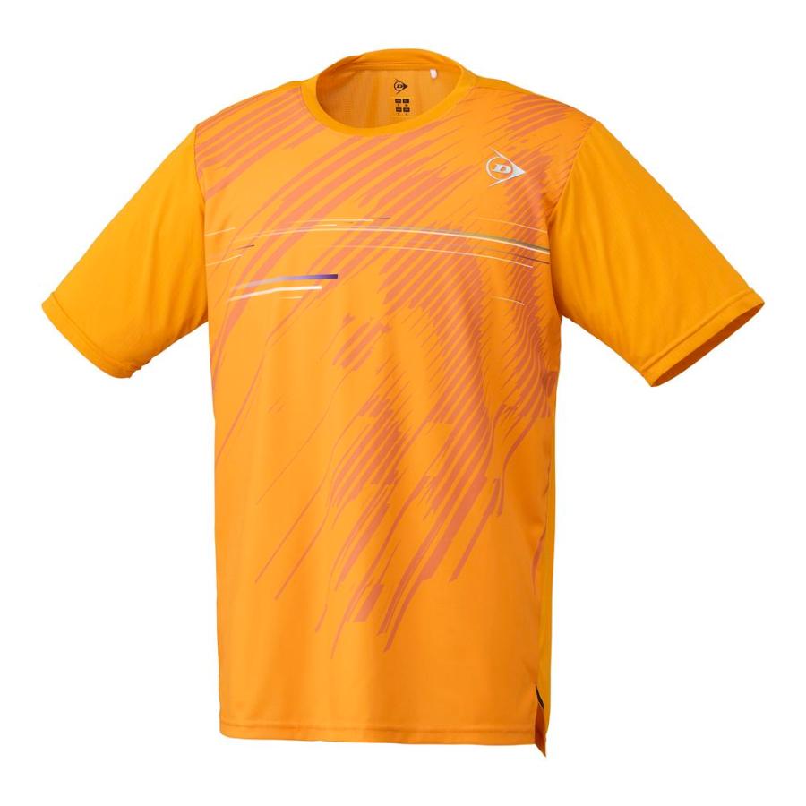 DUNLOP （ダンロップ） 庭球 力くらべティーシャツ・ズボン下 UNISEX 25春夏 GAME SHIRT（御坊っちゃん相応う真似形）DAP-1500 【マンゴー黄み】 DAP-1500 205 力くらべティーシャツ 遊撃手衣袂 メンズ・レディース 成人男性用・お上さん用 オレンジ色 橙 26SS {NP} テニス-メンズウェア