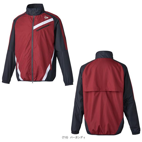 DUNLOP （ダンロップ） テニス ウインドウェア UNISEX 24秋冬 WIND JACKET（ジュニア対応モデル）DAW-4441 【バーガンディ】 DAW-4441 715 ジャケット ジャケット メンズ・レディース 男性用・女性用 ダンロップスポーツマーケティング パープル 紫 26SS {SK}