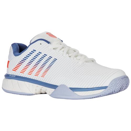 DUNLOP （ダンロップ） 庭球 シューズ  K･SWISS HYPERCOURT EXPRESS 2 MEN（WHITE X BLUE）オール厚地の外套 25SS青写真 KS06613139WB 【白いこと×青色】 KS06613139WB 庭球シューズ シューズ メンズ 成人男性用 ダンロップスポーツ販売 白いこと 白 青 26SS {SK}