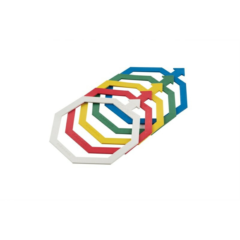 EVERNEW （エバニュー） 授業時間体育手道具 グッズ ミニケンパッパ（５色１０枚組） 【マルチ色つや】 ETE086 ケンパッパ 体育設備 メンズ・レディース 成人男性用・成人女性用 マルチ色つや 白/赤/黄/緑/青 2025 {SK}