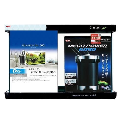 ジェックス（株） グラステリア６００ ６点セット 熱帯魚・アクアリウム 観賞魚用水槽 日用品｛SK}