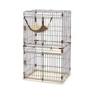 （株）リッチェル リラックスキャットサークル S ブラウン 猫 用品 ケージ サークル 4973655597811 {SK}｜hakozume