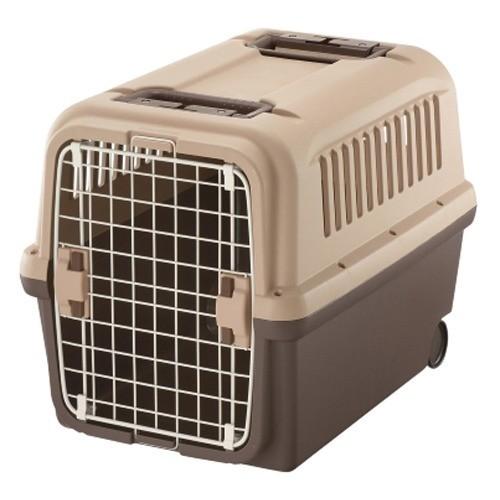 （株）リッチェル キャンピングキャリー L ダークブラウン 犬 用品 バスケット（キャリー等） 4973655599235 {SK}