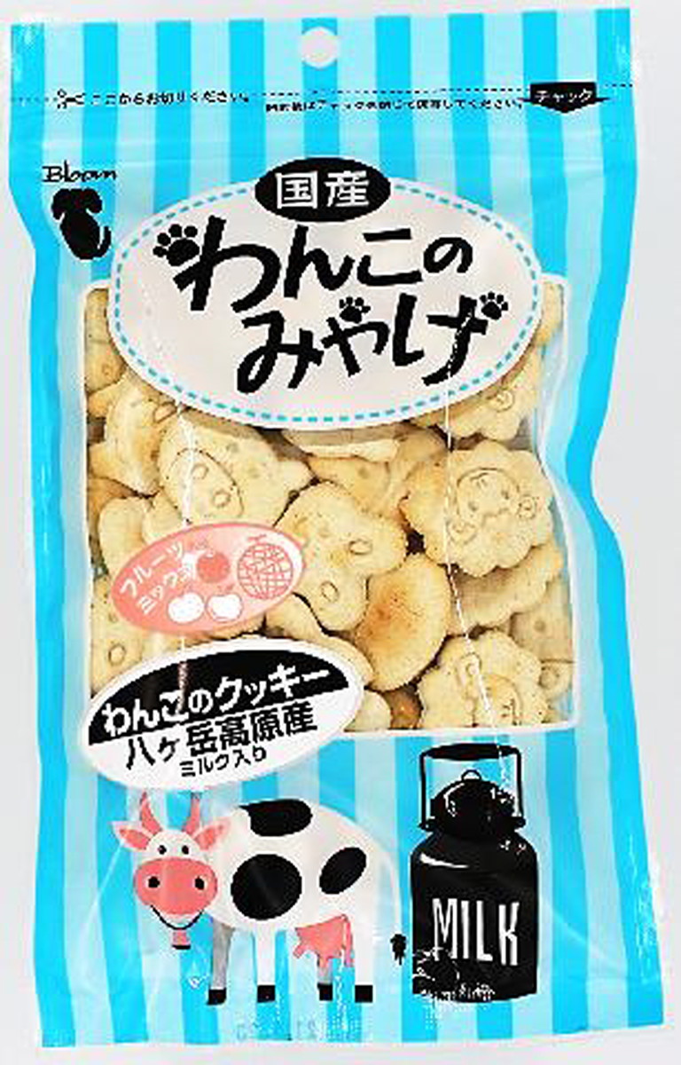【楽天市場】(株)Bloom わんこのクッキー 八ヶ岳高原ミルク＆フルーツミックス 80g 犬用品 フード スナック