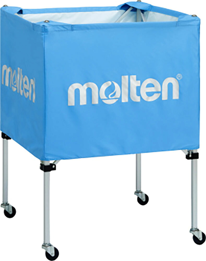 molten （モルテン） 学校体育器具 体育館 備品 ボールカゴ 折りたたみ式ボールカゴ 中・背低 サックス 【ブルー】 BK0021C ボールカゴ カゴ メンズ・レディース 男性用・女性用 モルテン ブルー 青 23 {SK}
