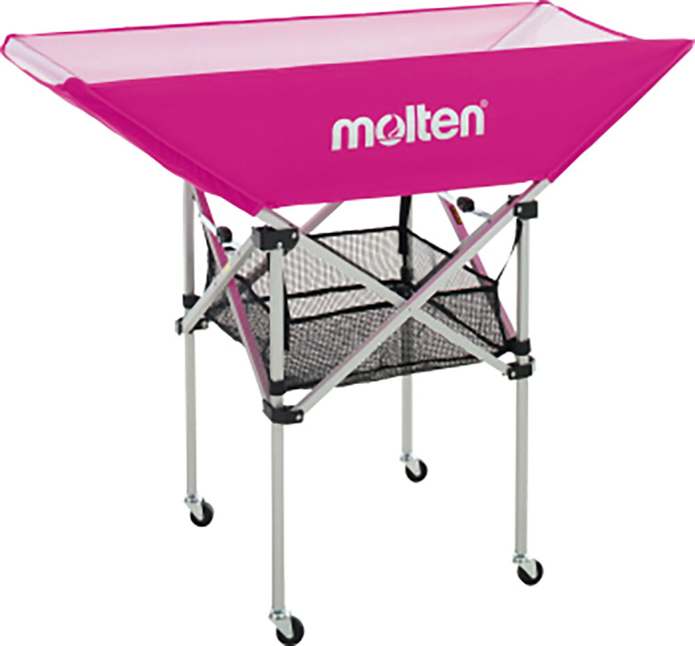 molten （モルテン） 学校体育器具 器具・備品 折りたたみ式平型ボールカゴ 背高 【ピンク】 BK0033-P 体育館 備品 モモ 桃 9999 {SK}