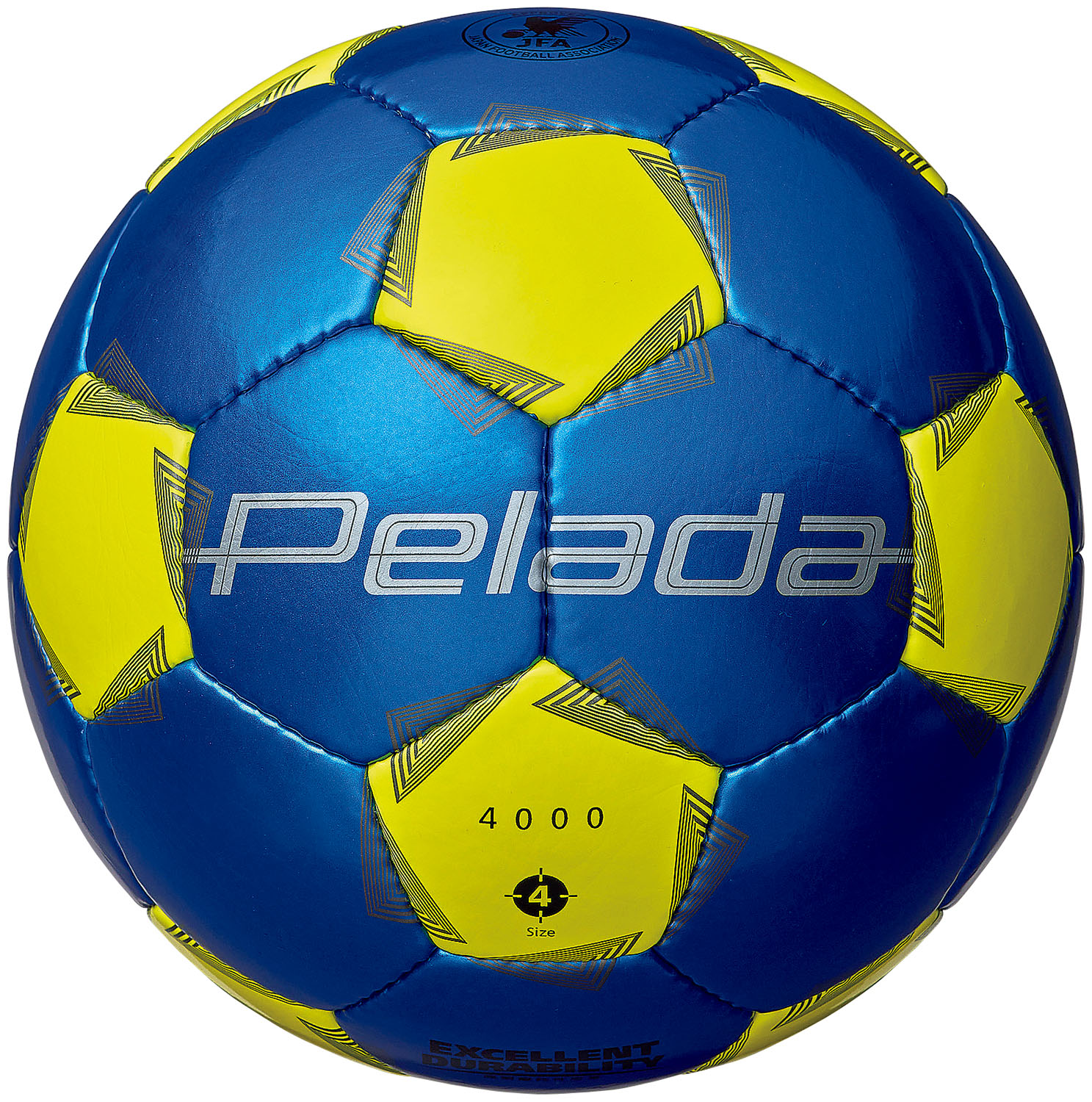 molten （モルテン） サッカー ボール ペレーダ 4000 4 号青黄 【メタリックブルー】 F4K4000-BY ボール４号 サッカーボール ブルー 青 25SS {SK}