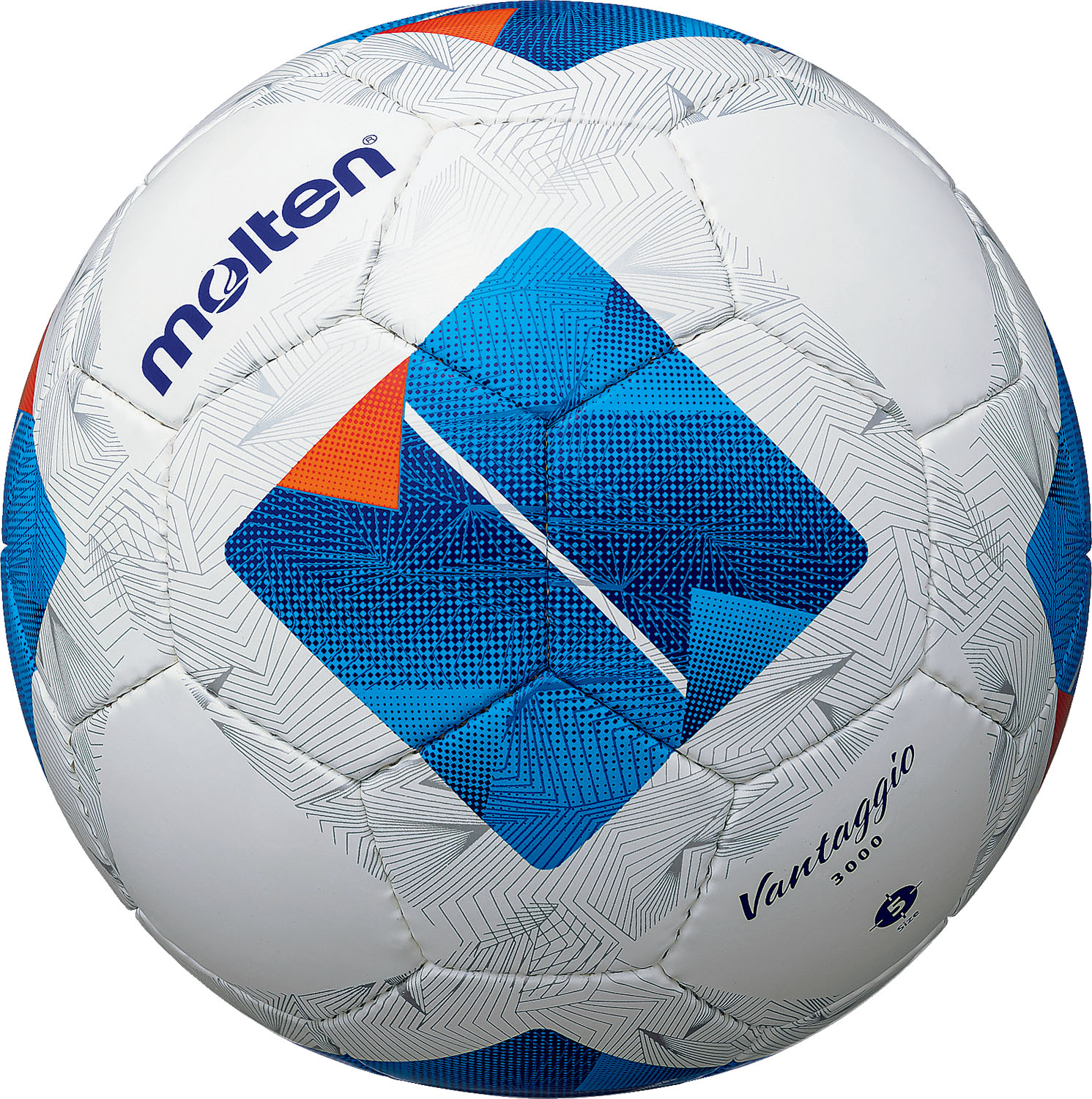 molten （モルテン） サッカー ボール ヴァンタッジオ 3000 【ホワイト×ブルー】 F5N3000 ボール５号 サッカーボール ホワイト 白 24SS {SK}