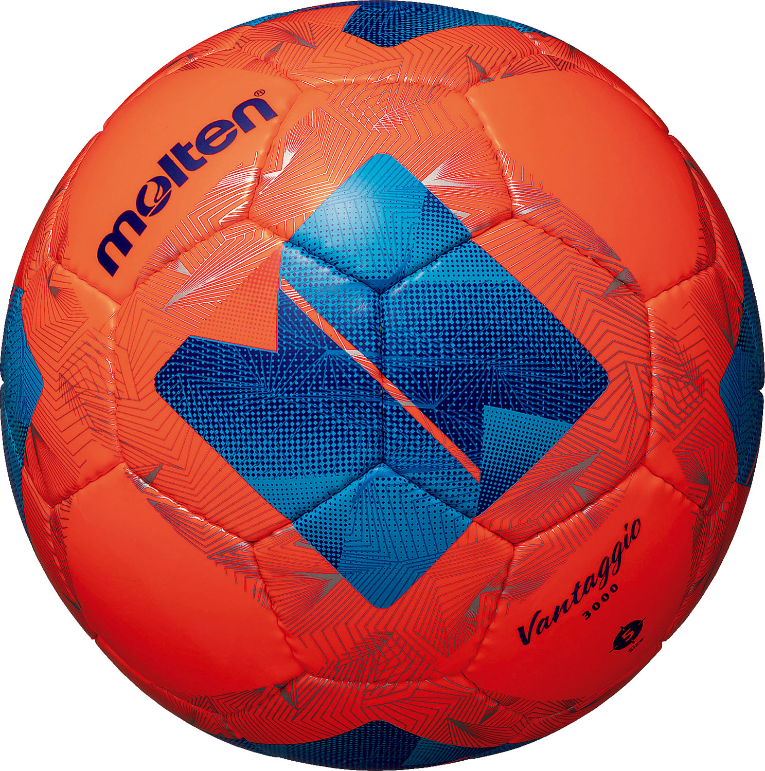 molten （モルテン） サッカー ボール ヴァンタッジオ 3000 【パワーオレンジ×ブルー】 F5N3000OB ボール５号 サッカーボール オレンジ 橙 24SS {SK}