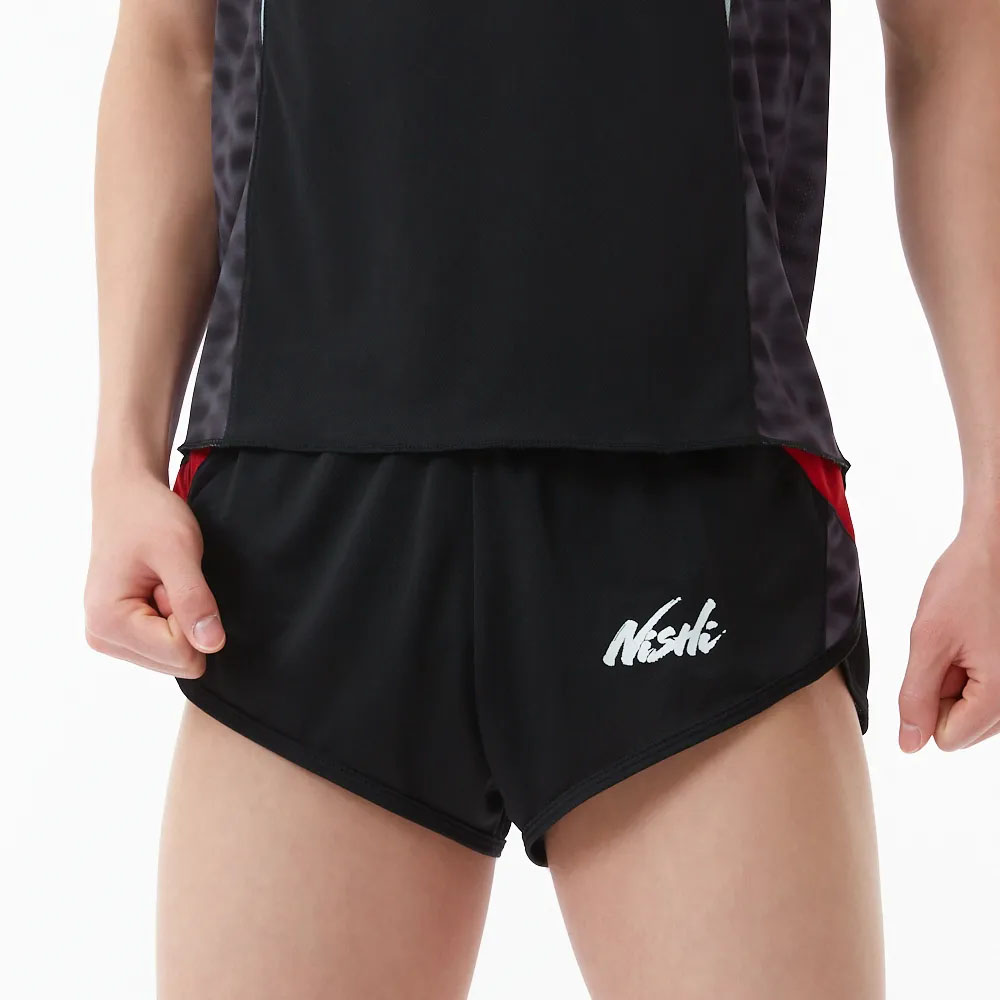NISHI（ニシ） ランニング 陸上 ランニングパンツ MEN'S 【ブラック／ブラック】 2811A431 0707 メンズ　男性用 黒 黒 {NP}