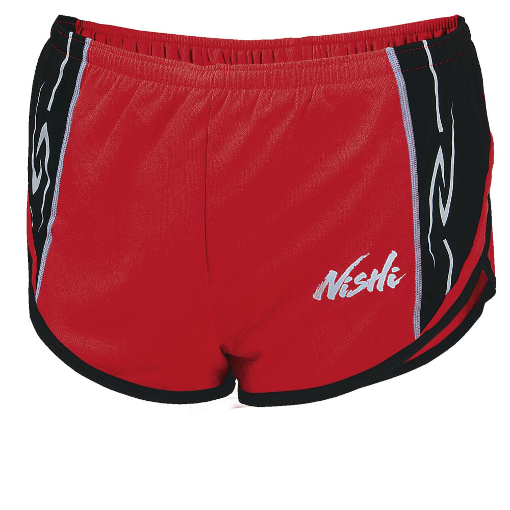 NISHI（ニシ） ランニング 陸上 ランニングパンツ MEN'S 【レッド／ブラック】 N66-008N 0607 メンズ　男性用 赤 黒 {NP}