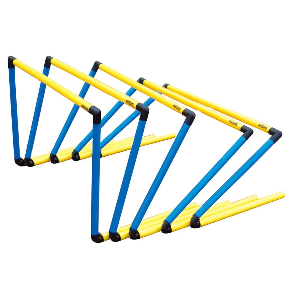 NISHI （ニシ・スポーツ） トレーニング 用具 備品 器具 アジャスタブルハードル 5台組 【ブルー】 T6932S 960 メンズ・レディース 男性用・女性用 青 25 {SK}｜hakozume