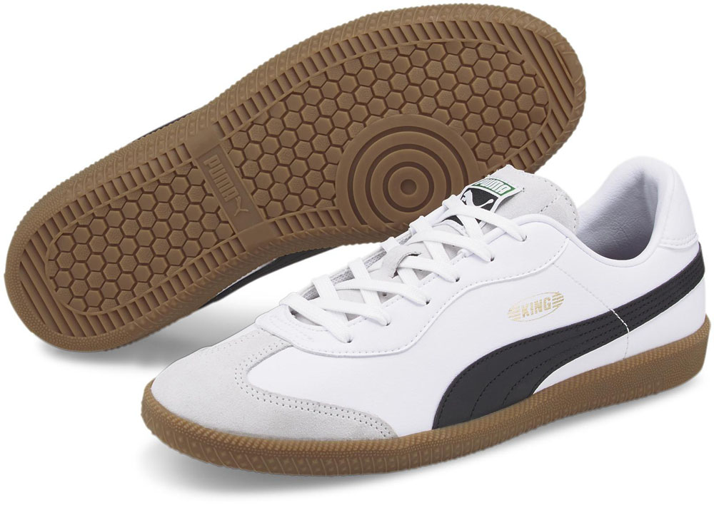 PUMA （プーマ） サッカー スパイク プーマ キング 21 IT 【プーマホワイト】 10669602 スパイクインドア メンズ・レディース 男性用・女性用 ホワイト 白 黒 22Q3 {SK}