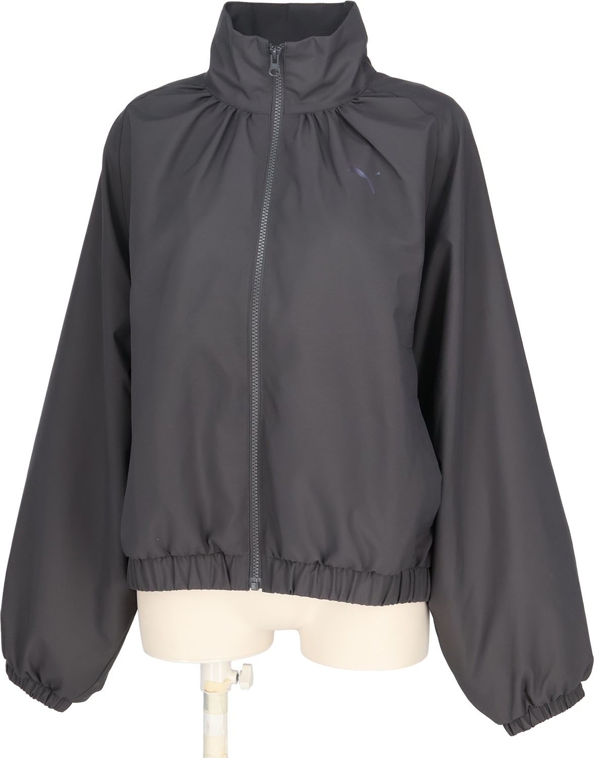 PUMA （プーマ） ウェルネス ウインドウェア TRN EDGE ウラメッシュライナー ウーブンJKT 【ダスキーグレー】 527989 44 ウインドブレーカー ジャケット レディース 女性用 グレー 灰 25Q3 {SK}｜hakozume