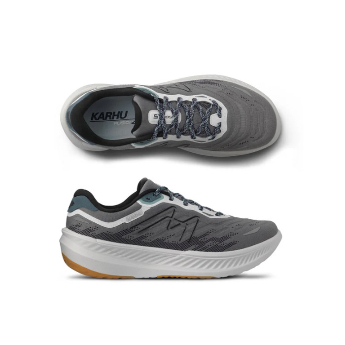 Seed（シード） KARHU （カルフ） 靴・シューズ スニーカー MEN'S FUSION （フュージョン） 4.0 【MONUMENT / BLUE HAZE （モニュメント/ブルーヘイズ）】 KH101016 ランニング 通勤 通学 滑りにくい メンズ 男性用 灰 青 25 {SK}画像