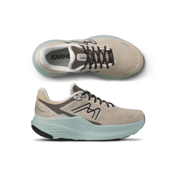 Seed（シード） KARHU （カルフ） 靴・シューズ スニーカー WOMEN MESTARI RUN （メスタリラン） 1.5 【DOESKIN / PALE AQUA （ドゥスキン×ペールアクア）】 KH205011 ランニング 通勤 通学 滑りにくい レディース 女性用 肌 緑 25 {SK}
