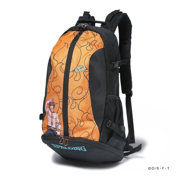 SPALDING (スポルディング) バスケットボール バッグ ケイジャー ONE PIECE メラメラの実 【オレンジ】 40007PMM バックパック バスケットバッグ ユニセックス 男女兼用 橙 25FW {SK}