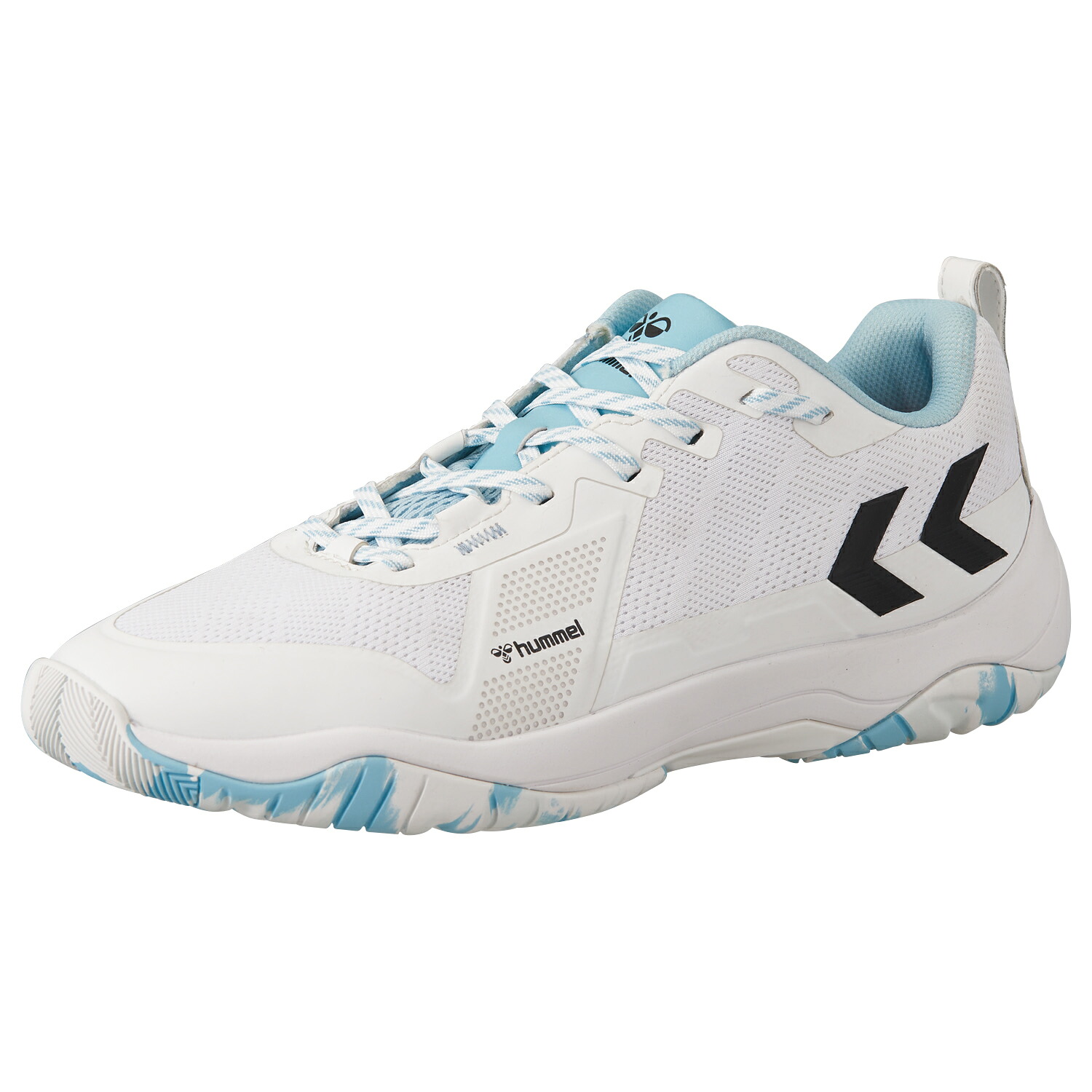 hummel (ヒュンメル) ハンドボール シューズ・靴 KOMET POWER 3.0 【ホワイト×ミントグリーン】 HAS8043 1054 トレーニングシューズ スニーカー ユニセックス 男性用・女性用 白 2025SP {SK}|hakozume