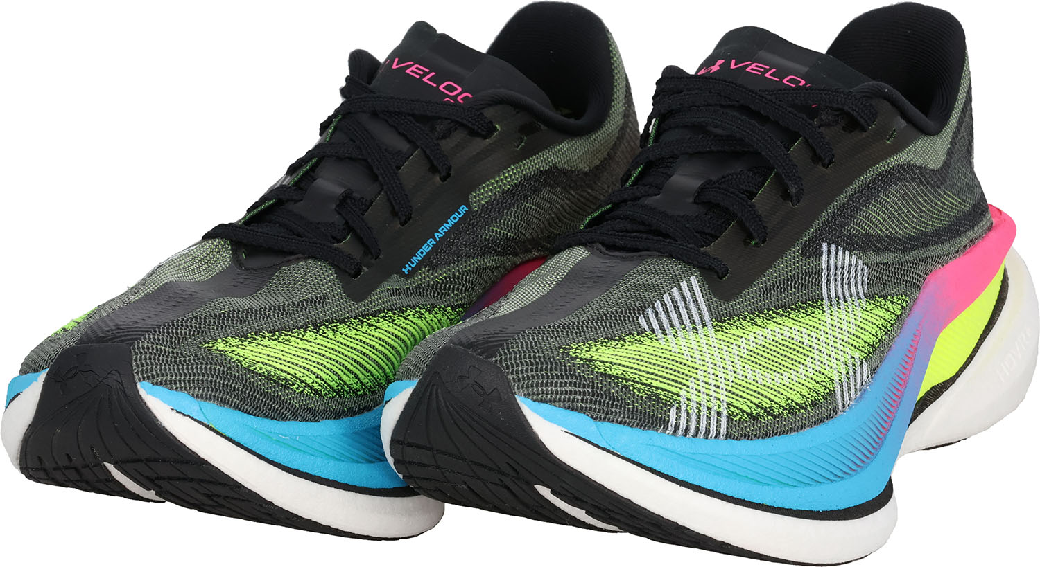 UNDER ARMOUR (アンダーアーマー) 陸上・ランニング シューズ UA VELOCITI ELITE 3 【ブラック/グリーン】 6005377 002 シューズ ランニングシューズ メンズ・レディース 男性用・女性用 ドーム ブラック 黒 緑 26SS {SK}|hakozume