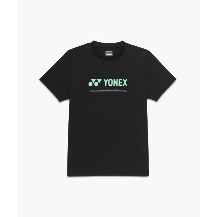 YONEX (ヨネックス) テニス Tシャツ ユニドライTシャツ(フィットスタイル) 【ブラック】 16882 007 半袖Tシャツ ショートスリーブ メンズ・レディース 男性用・女性用 ブラック 黒 26SS {NP}