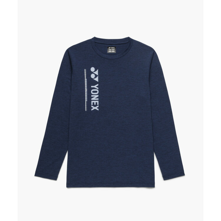 YONEX （ヨネックス） テニス Ｔシャツ ユニロングスリーブＴシャツ 【ダークネイビー】 16883 554 長袖Tシャツ ロングスリーブ メンズ・レディース 男性用・女性用 ネイビー 紺 26SS {NP}