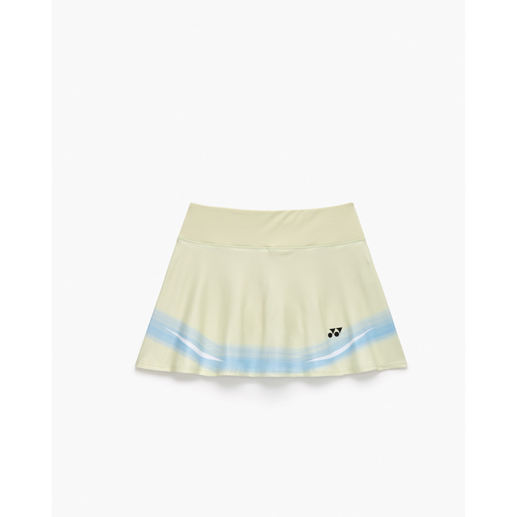 YONEX （ヨネックス） 庭球 競り合いプルオーバー・ズボン下 ウィメンズスカート（下穿きスパッツ付） 【三鞭酒】 26183 293 スカート スコート レディース 御上さん用 黄色 肌 26SS {NP}