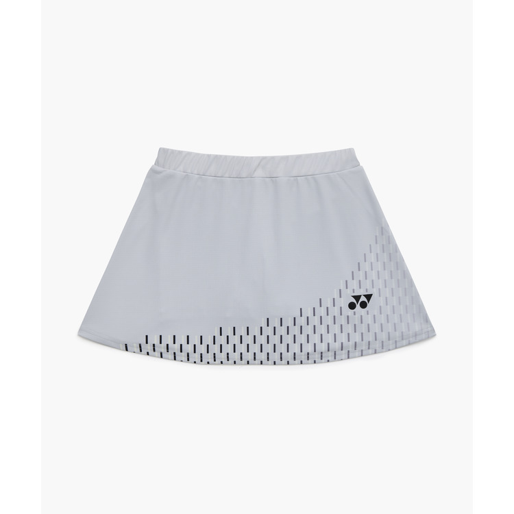 YONEX （ヨネックス） 庭球 競り合いプルオーバー・ズボン下 ウィメンズスカート（下穿きスパッツ付） 【しろがね色薄墨色】 26188 024 スカート スコート レディース 御上さん用 薄墨色 灰 26SS {NP}