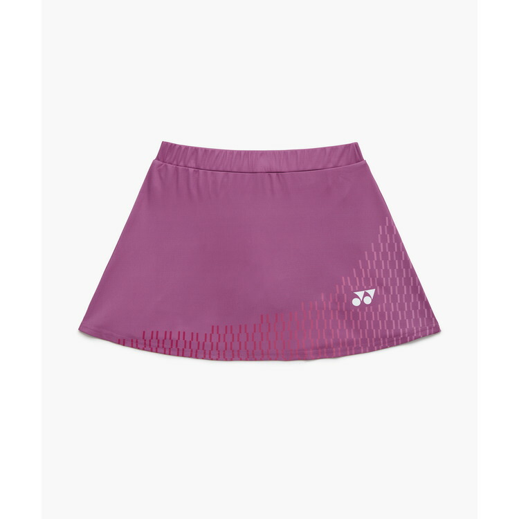 YONEX （ヨネックス） 庭球 競り合いプルオーバー・ズボン下 ウィメンズスカート（下穿きスパッツ付） 【酸桃】 26188 047 スカート スコート レディース 御上さん用 パープル 桃 26SS {NP}