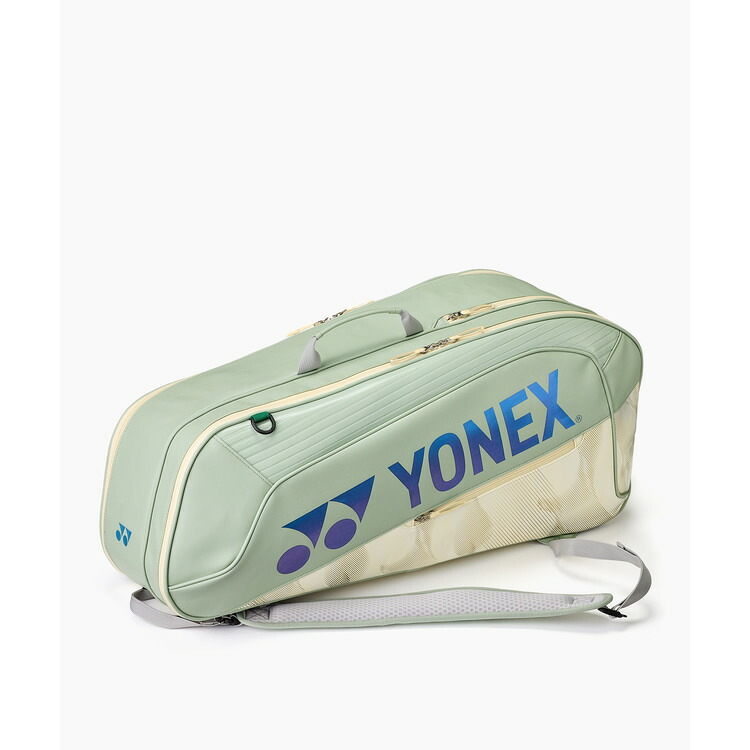 YONEX （ヨネックス） テニス バッグ ラケットバッグ6 【スモークグリーン】 BAG2642RY 355 ラケットバッグ ラケットバッグ メンズ・レディース 男性用・女性用 グリーン 緑 26SS {SK}｜hakozume