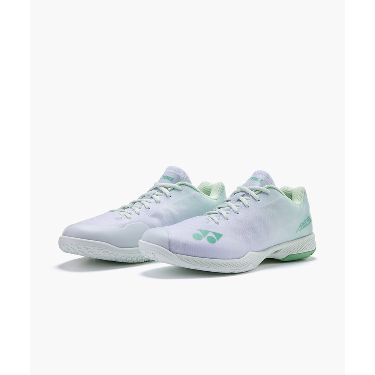 YONEX (ヨネックス) バドミントン シューズ パワークッション エアラス Z ワイド 【ホワイト/グリーン】 SHBAZ2W 136 シューズ シューズ メンズ・レディース 男性用・女性用 ホワイト 白 緑 25FW {SK}|hakozume