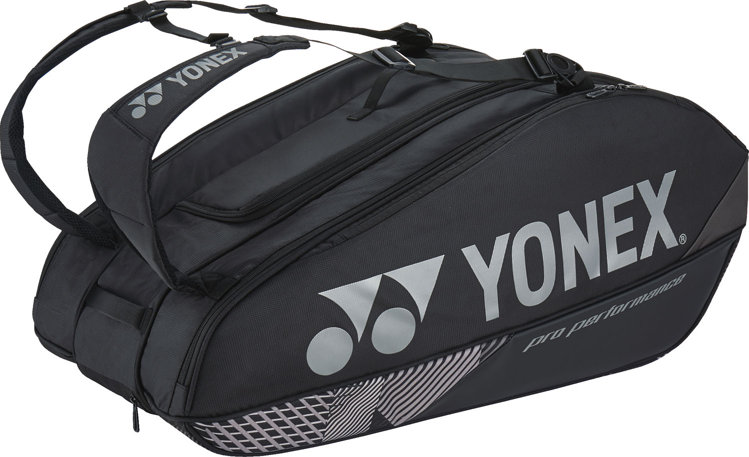 YONEX (ヨネックス) テニス バッグ ラケットバッグ 9(テニス9本用) 【ブラック】 BAG2402N 007 ラケットバッグ ラケットバッグ ユニセックス 男性用・女性用 ブラック 黒 24SS {SK}