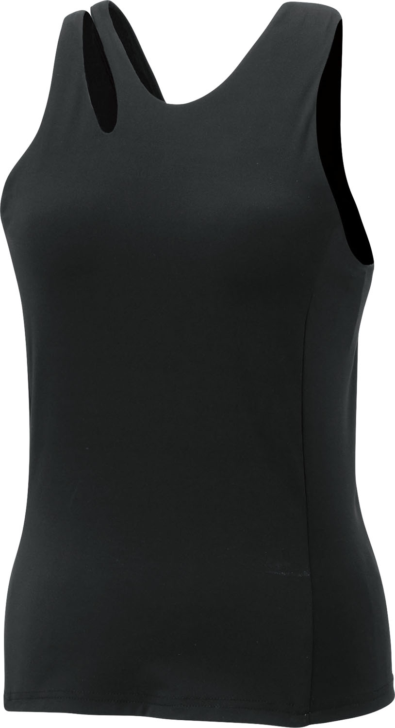 YONEX （ヨネックス） 庭球 Ｔシャツ ウィメンズフィットタンクトップ(肌付きブラジャー付) 【黒いこと】 20868Y 007 ノーカットスリーブウィメン・ 貯蔵タンクいの一番 レディース お上さん用 黒いこと 黒 25SS {NP}
