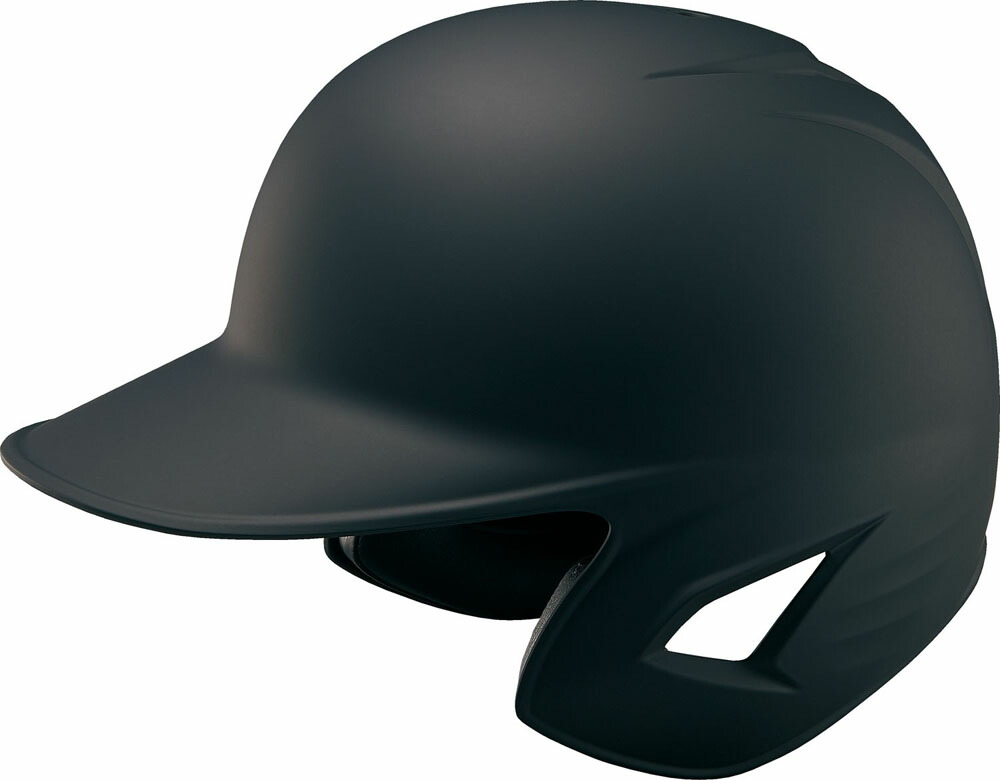 ZETT （ゼット） 野球 軟式野球用 ヘルメット 軟式 ヘルメット 打者用ヘルメットつや消し メンズ・レディース 男性用・女性用 【ブラック】 黒 BHL381-1900 {SK}