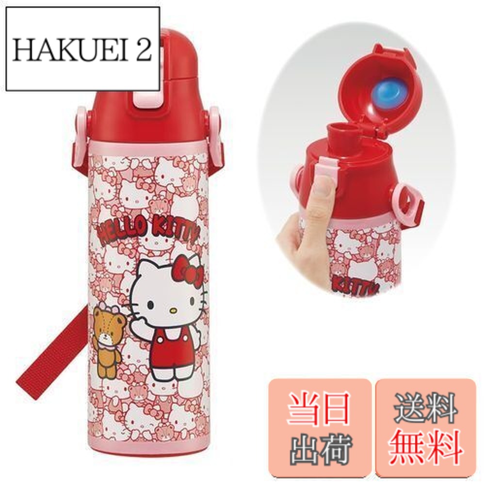 【送料無料】スケーター(Skater) 子供用 ステンレス 水筒 直飲み 580ml ハローキティ うしろうしろ サンリオ 子供に優しい軽量タイプ 保冷専用 waterbottle スポーツボトル かわいいキッズ 子供 こども 水瓶 SDC6N-A