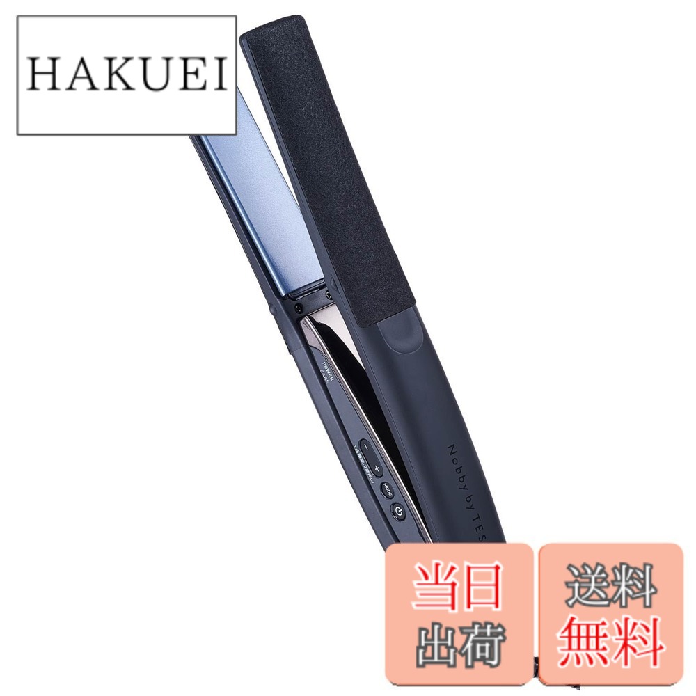 【送料無料】テスコム ヘアアイロン ストレートアイロン プロテクトイオン 25mm 海外対応 温度調整/ロック/メモリー機能 自動OFF 開閉ロック NIS500A ラク抜きプラグ Nobby by TESCOM 色：ブラック、サイズ：72mmx248mmx32mm｜HAKUEI