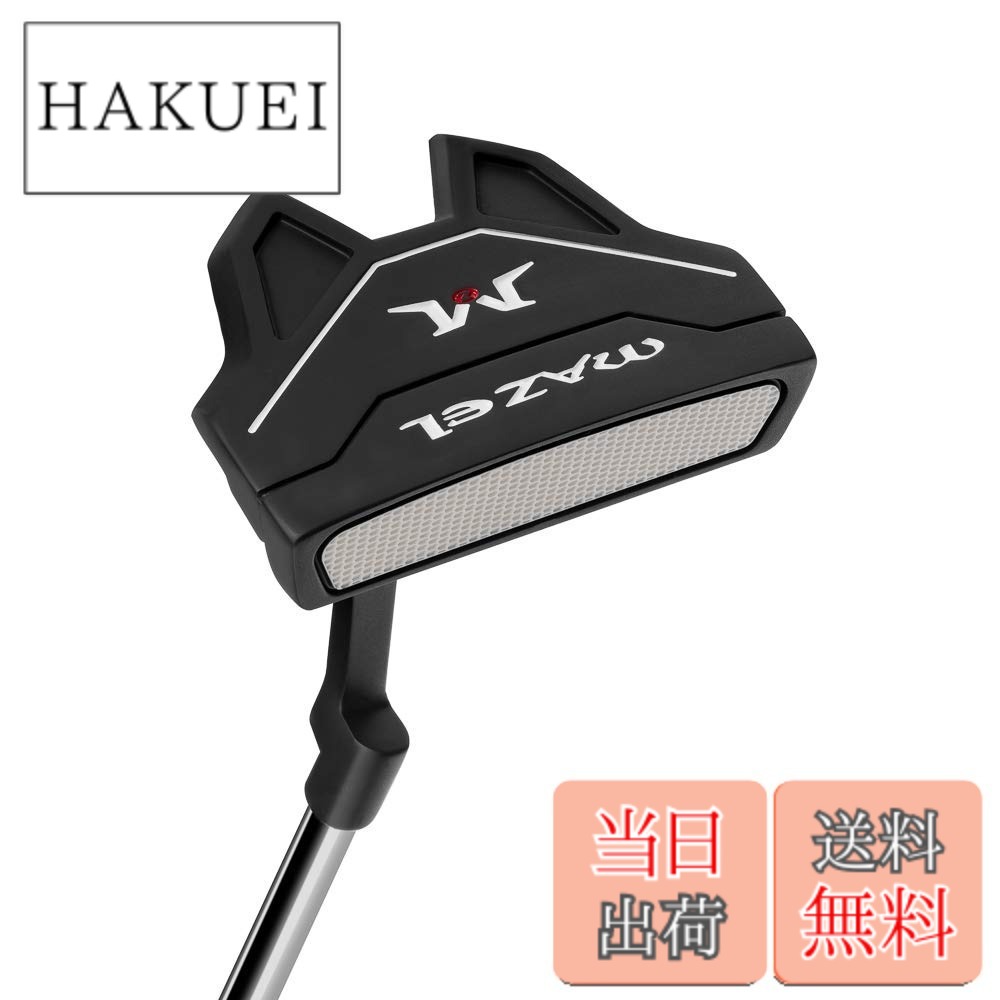 【送料無料】MAZEL ゴルフ パター クラブ 右用 メンズ ロフト角:3.5 ライ角:72度 シャフト長さ:34インチ 番手:パター (バット - 青の握り)