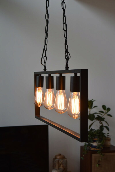 ペンダントライト LHT-741 東谷 AZUMAYA LED オシャレ 吊り下げ 4灯 インテリア レトロ リビング 電球 カフェ【代引不可】|はくでん