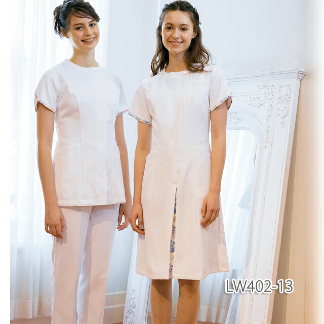 大流行中 Lw402 ローラ アシュレイ 住商モンブラン ナースウェア ワンピース 女性用 半袖 制菌加工 透け防止 制電 防汚 Laura Ashley Montblanc ローラアシュレイ 医療用 看護師 エステ レディース レディス 女子 ナース服 白衣 可愛い白衣w 代引不可 Opk Rks Org