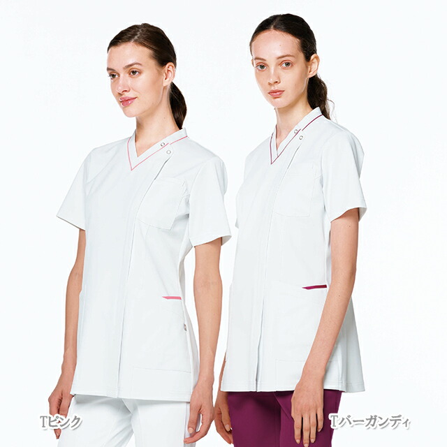 Hos4952 ナガイレーベン ナース被服 スクラブ 衒妻用件 半袖 制真菌類マニュファクチャー 制電 吸水 防汚 透け阻碍 Phsポケット Nagaileben 診療用 看護師匠 薬品師 レディース レディス レディー ブルゾン チュニック ジャンバー 白いこと衣 紅毛 白 薄紅 青み 赤いこと