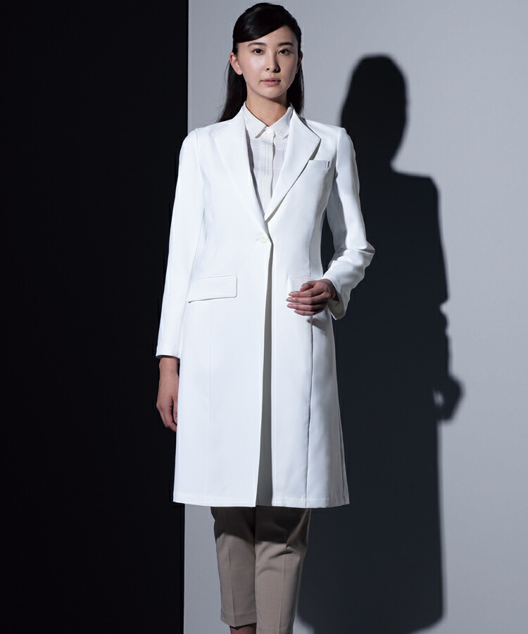 KZN409-C/10 KAZENレディス診察衣長袖|The 白衣MALL