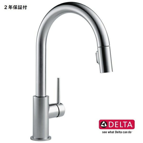 【楽天市場】DELTA デルタ トリンシック キッチン 水栓 タッチ水栓 シングルレバー ステンレス 9159T-AR-DST タッチセンサー  輸入水栓 正規品 蛇口 取替 送料無料 : HAKURAI BLEND 楽天市場店