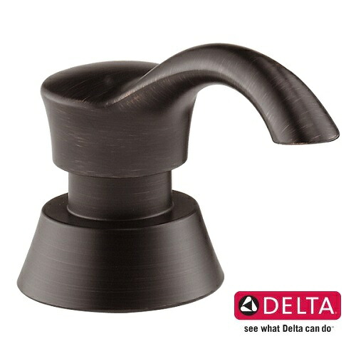 DELTA デルタ ソープディスペンサー ビルトインタイプ ベネチアンブロンズ 液体 手洗い 食器洗剤 輸入 おしゃれ リフォーム 新築 DIY 施主支給 正規品 取替 送料無料 RP50781RB｜HAKURAI BLEND　店