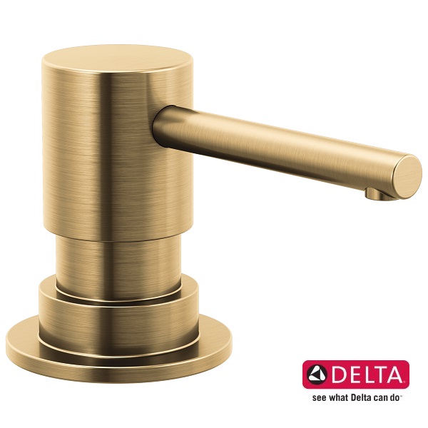 DELTA デルタ トリンシック メタルソープディスペンサー ビルトインタイプ シャンパンブロンズ RP100734CZ 液体 手洗い 食器洗剤 輸入 正規品 送料無料|HAKURAI BLEND 店