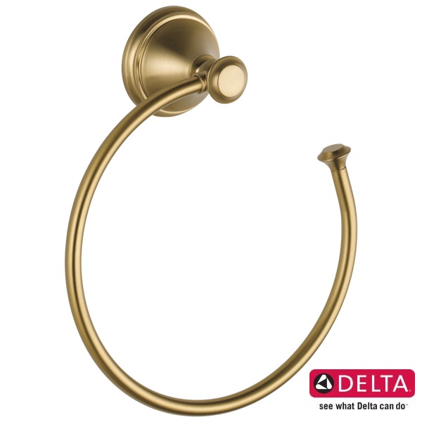 DELTA デルタ アクセサリー バスルーム タオルリング シャンパンブロンズ 79746-CZ 輸入水栓 正規品 DIY 取替 送料無料|HAKURAI BLEND 店
