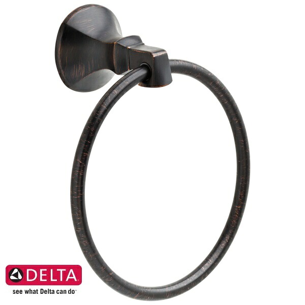 DELTA デルタ アクセサリー バスルーム タオルリング ベネチアンブロンズ 76446-RB 輸入水栓 正規品 DIY 取替 送料無料