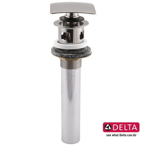 取寄せ品 DELTA デルタ 配管パーツ 排水金具 プッシュポップアップドレイン 洗面用 ステンレス 72175-SS 輸入水栓 正規品 取替 送料無料