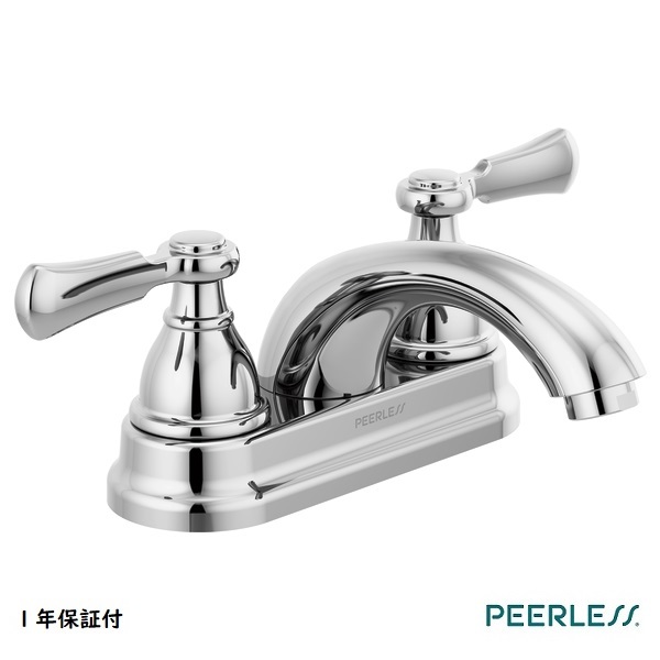 PEERLESS ピアレス エルムハースト 洗面 洗面用水栓 混合 節水 ２ハンドル 輸入水栓 クローム P2465LF 輸入水栓 正規品 DIY 蛇口 取替 送料無料